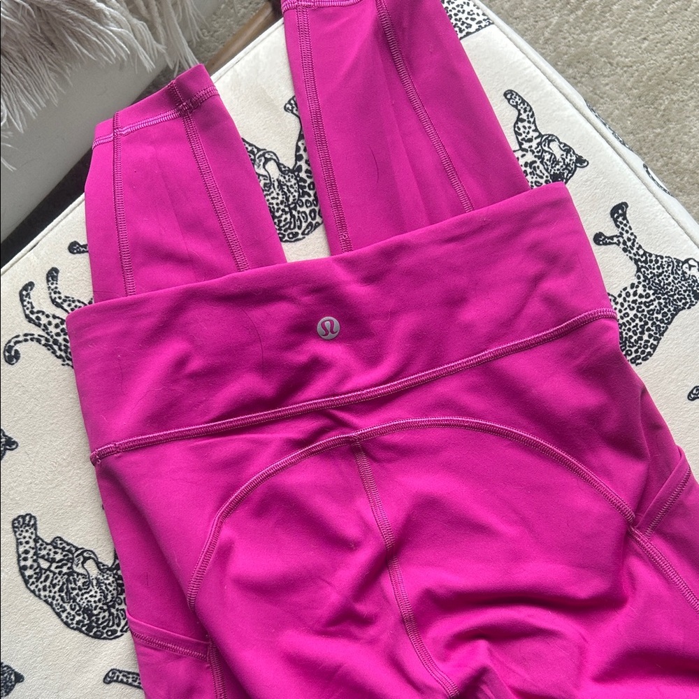 lululemon athletica Bright Magenta Yoga Leggings